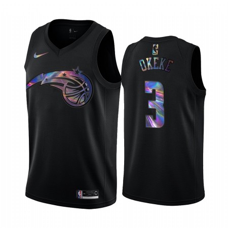 Maillot Basket Homme Orlando Magic Chuma Okeke 3 Iridescent HWC Collection Swingman